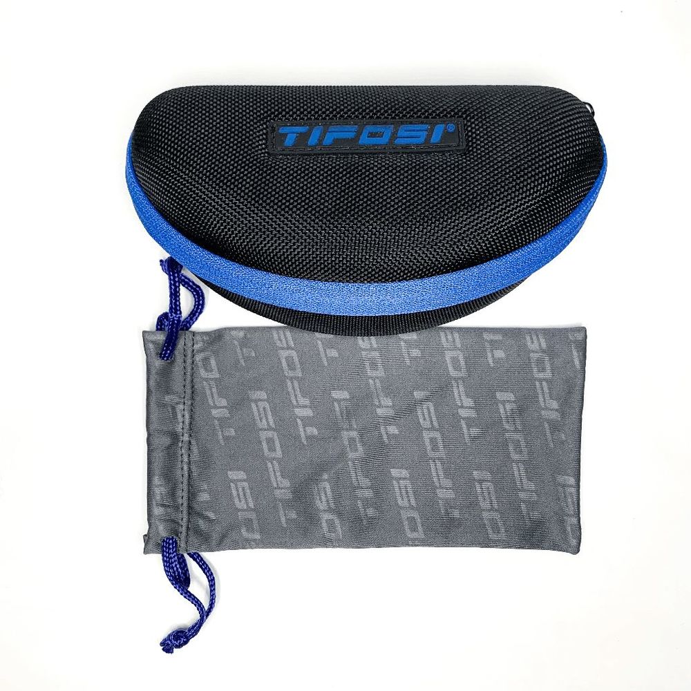 Tifosi Slice Sport Sunglasses Clear Lens Cycling, Hiking, Running Black/White - Picture 9 of 9